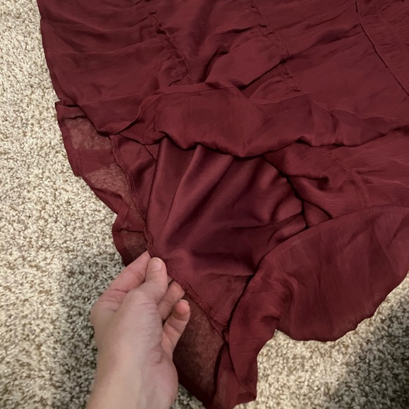 Altar'd State Deep Red Long Sleeve Dress - Picture 13 of 13